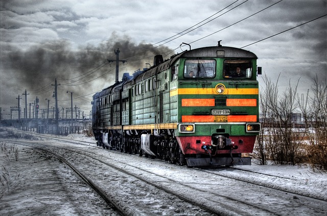 zelená lokomotiva