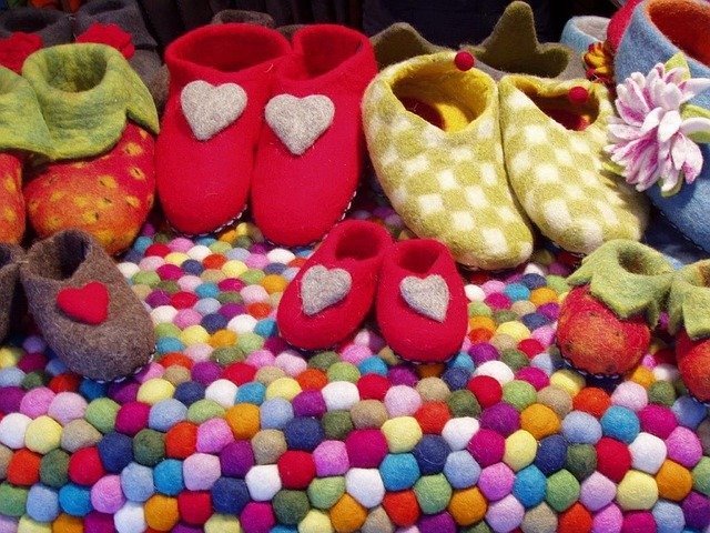 plstěné papuče pro děti